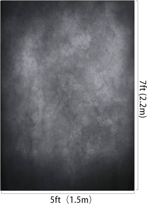 Kate 5x7ft/1.5x2.2m Medium Grey Portrait Backdrop Headshot Background